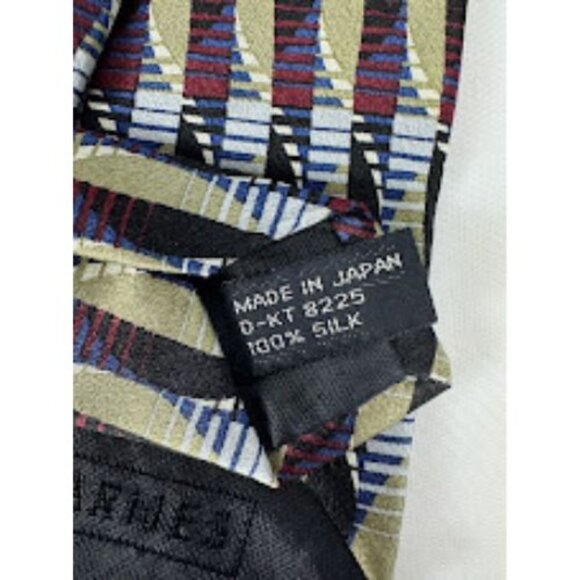 Jhane Barnes Men's Tie 100% Silk Made in Japan - Picture 2 of 4